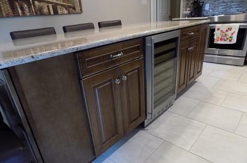 Wolf Designer Cabinet in Fireside with Chocolate Glaze